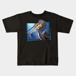 Tricolor Egret Kids T-Shirt